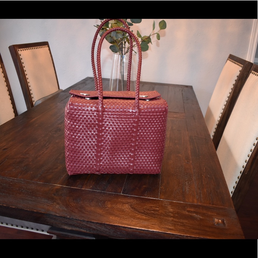 Mexican handmade plastic tote